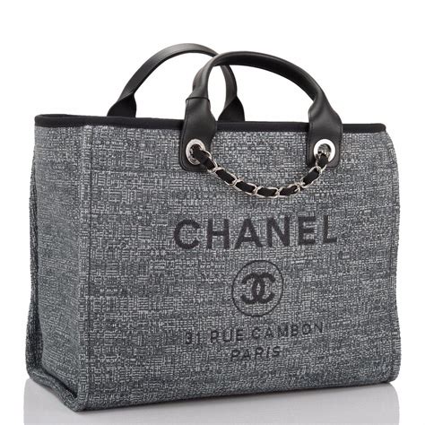 chanel deauville tote material|chanel deauville tote for sale.